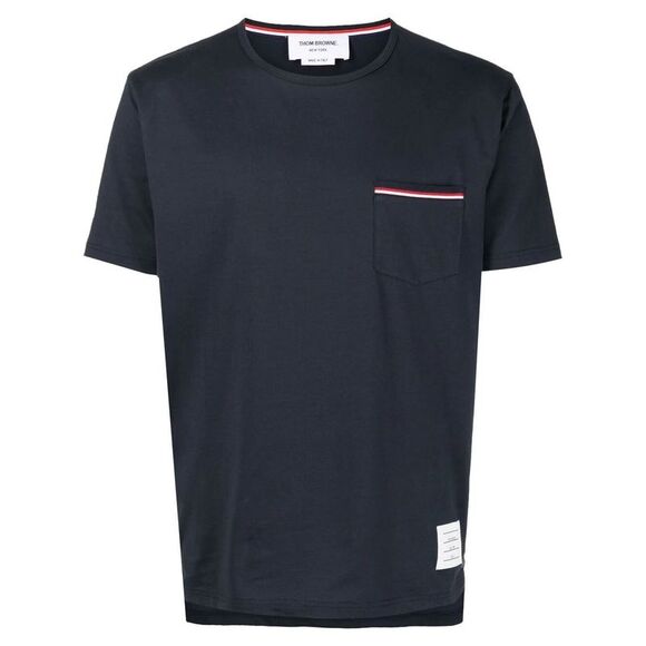 Thom Browne Men Jersey Cotton Pocket T-Shirt